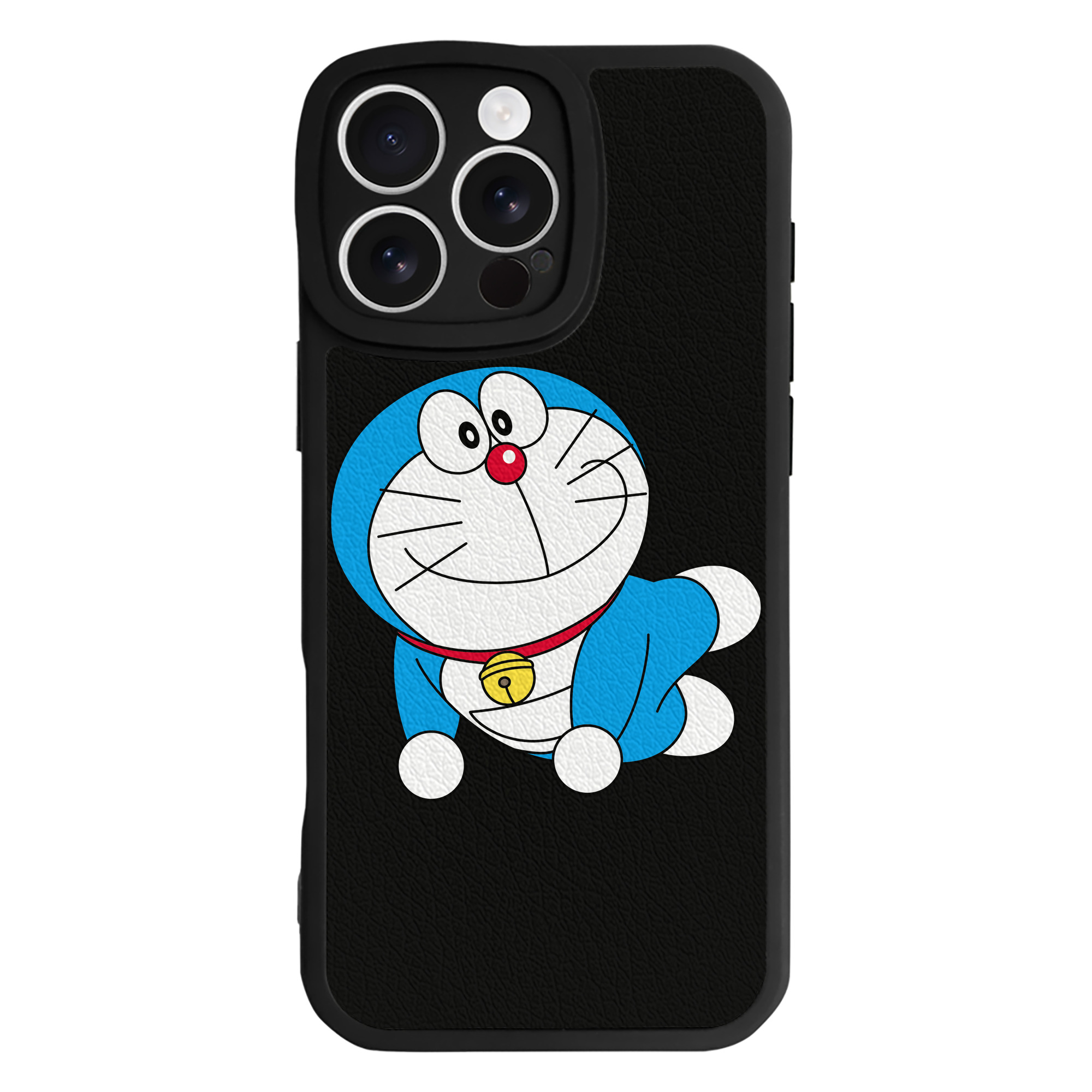 （画像用） ドラえもん Doraemon 【iPhone 16シリーズ対応】シリコンスマホケース（レザー調） 材質：シリコン
